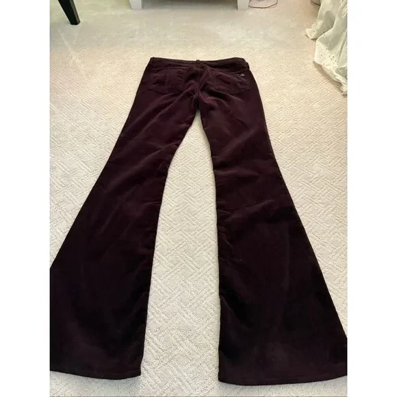 Rag & Bone Elephant Bell Corduroys in Wine Size 30 - Picture 8 of 9